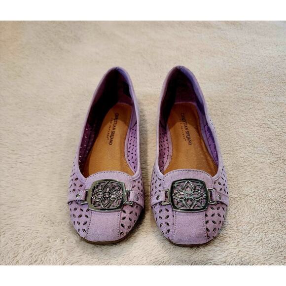 Christian Siriano Shoes - CHRISTIAN SIRIANO for Payless Delilah Flats Medallion Cutout Purple Lilac Sz 7